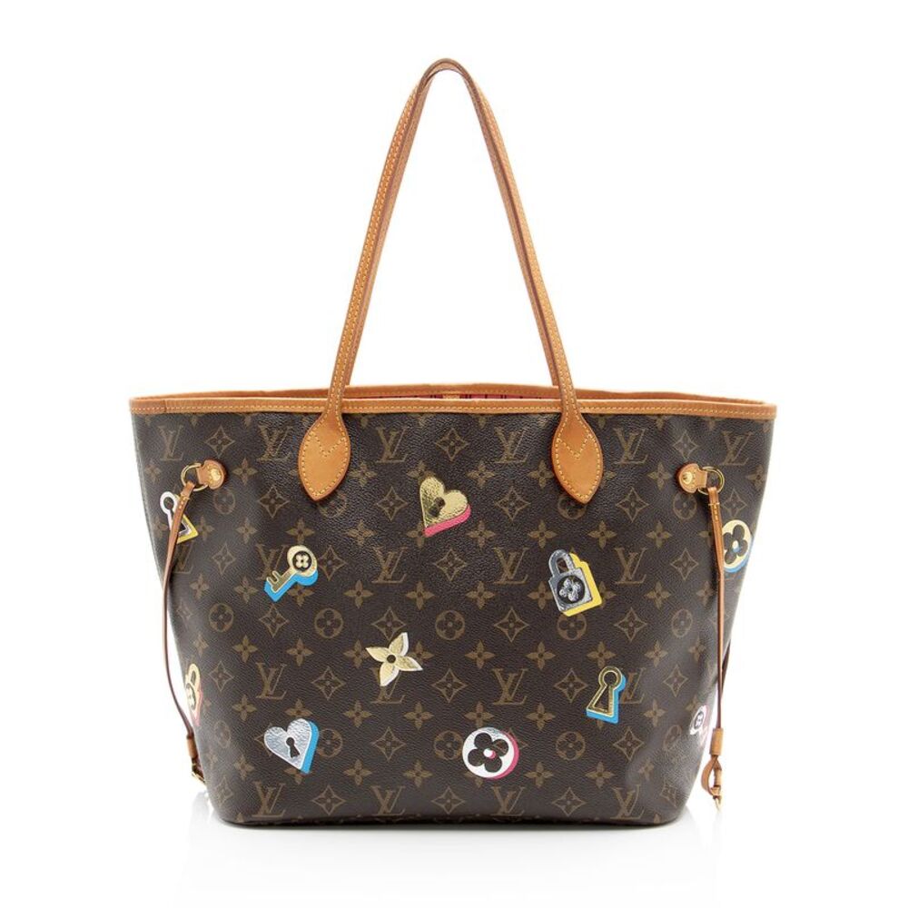 Louis Vuitton Limited Edition Monogram Canvas Love Lock Neverfull NM MM Tote